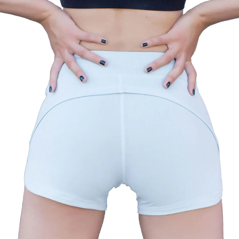 Push Up Gym Sport Workout Shorts Active Wear Pole Fitness Sexy Solid Color For Women Compression Women's Yoga Short Pants | Спорт и