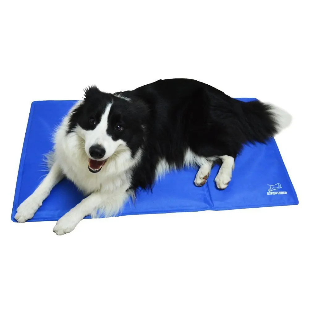 Summer Blue Cooling Gel Pad Dog Ice Mat Non Toxic Soft Cool Dog Bed for
