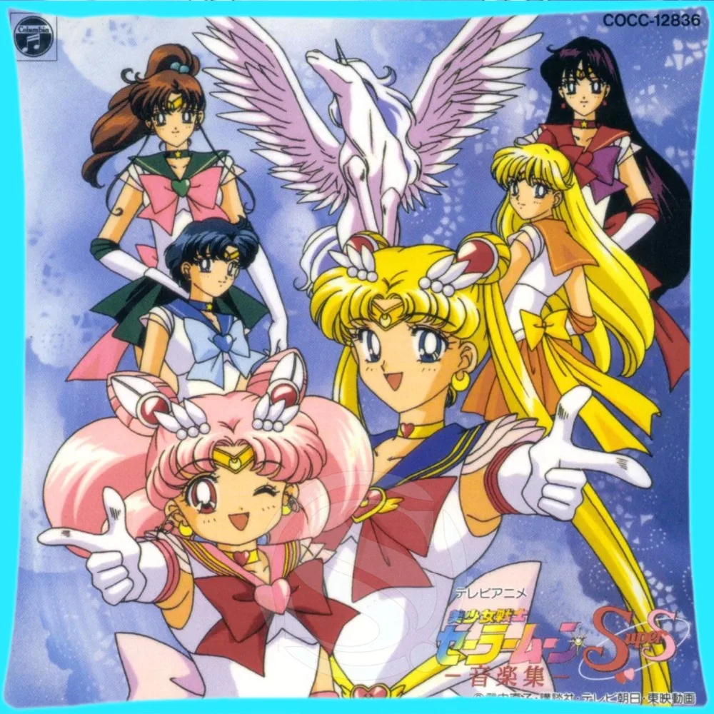 Q-1069 Пользовательские Наволочки Sailor Moon #3 Квадратных на молнии 18x18 дюймов (Одна