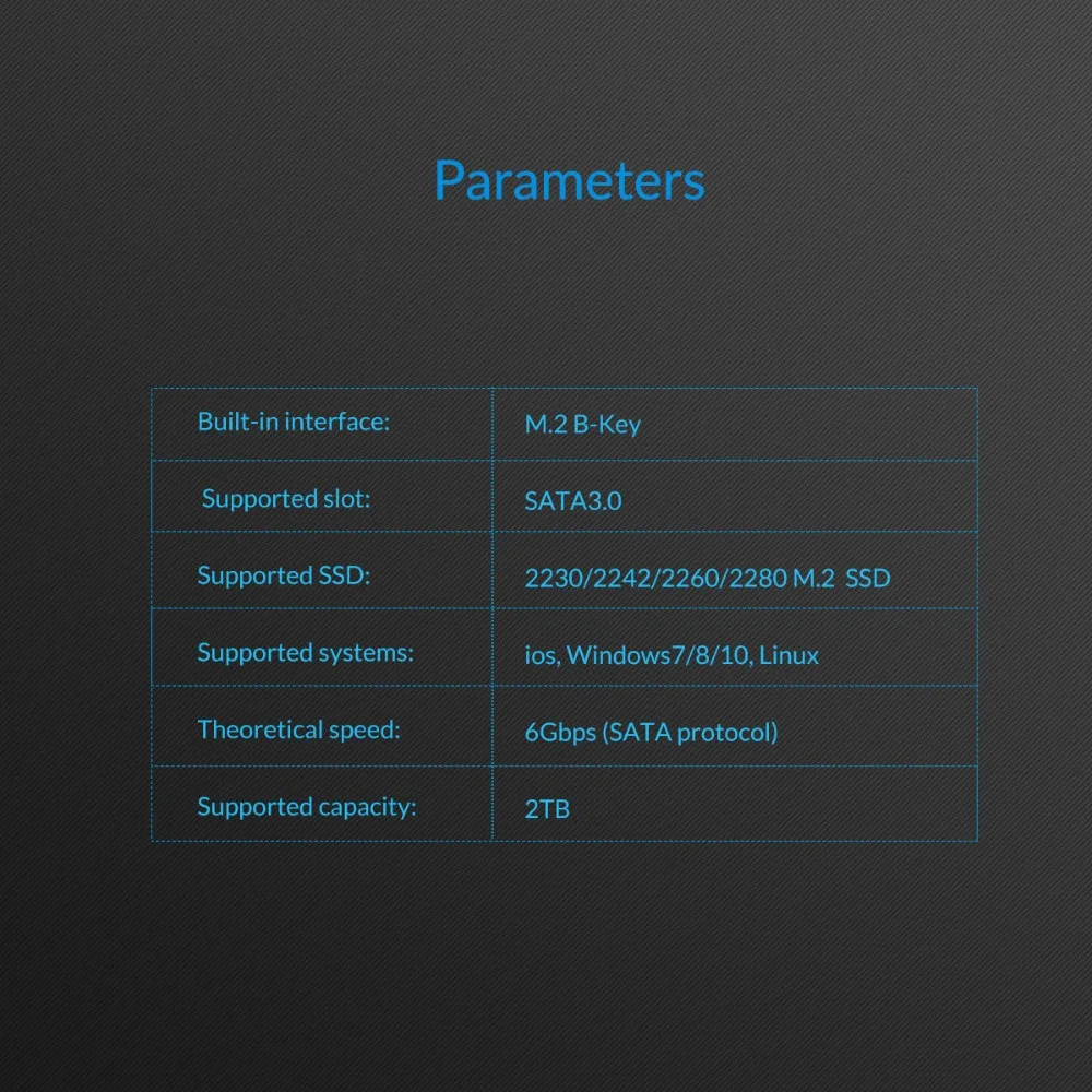 ORICO алюминиевый 2,5 дюймовый M.2 NGFF в SATA адаптер конвертер высокая скорость 6 Гбит/с Поддержка 2 ТБ 2230 2242 2260 2280 M.2 SSD M.2 b-ключ