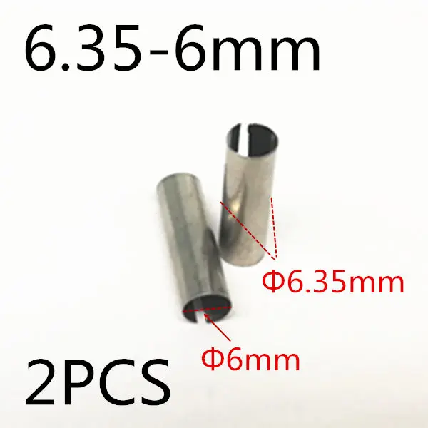 1/2 ''1/4'' 1/8 ''10 мм 8 мм 6 мм 4 мм 3 мм патрон фрезы цанговый адаптер для передачи для Makita BOSCH HITACHI DeWALT Hilti worx - Цвет: 2PCS        6.35-6mm