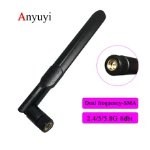 2,4G/5/5,8G антенна 8dbi Dual Band SMA Мужской интерфейс всенаправленная антенна для D-LINK TP-LINK маршрутизатор Wi-Fi