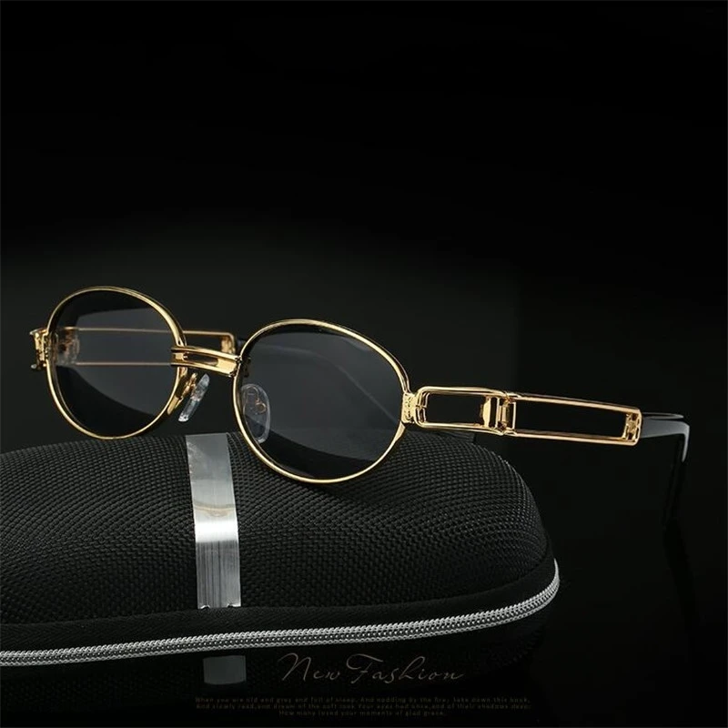 

ZXTREE Luxury Retro Sunglasses Women Men Small Oval Gold Metal Legs Sun Glasses For Men Vintage Female Hollow Oculos UV400 Z229