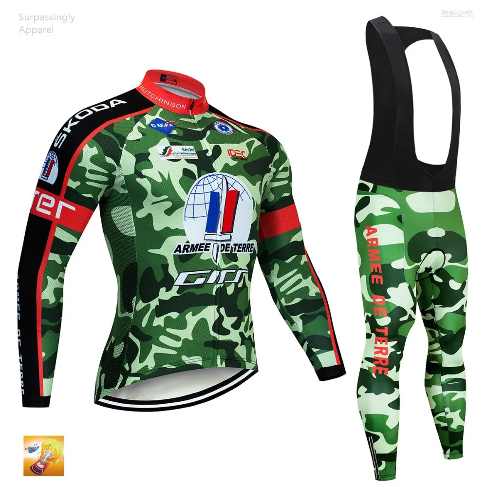2019 команда камуфляжная одежда для велоспорта брюки набор Ropa Ciclismo для мужчин для езды на велосипеде на улице Майо кулот одежда 16D гелевая