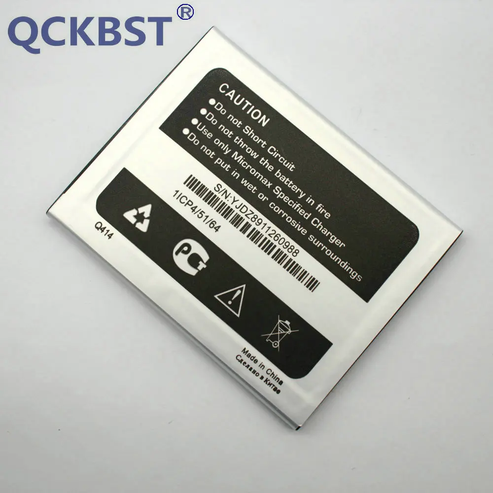 QCKBST 1750 мАч Q414 Аккумулятор для Micromax Canvas Blaze 4G +/ Q424|original battery|mobile phone batterybattery for micromax |