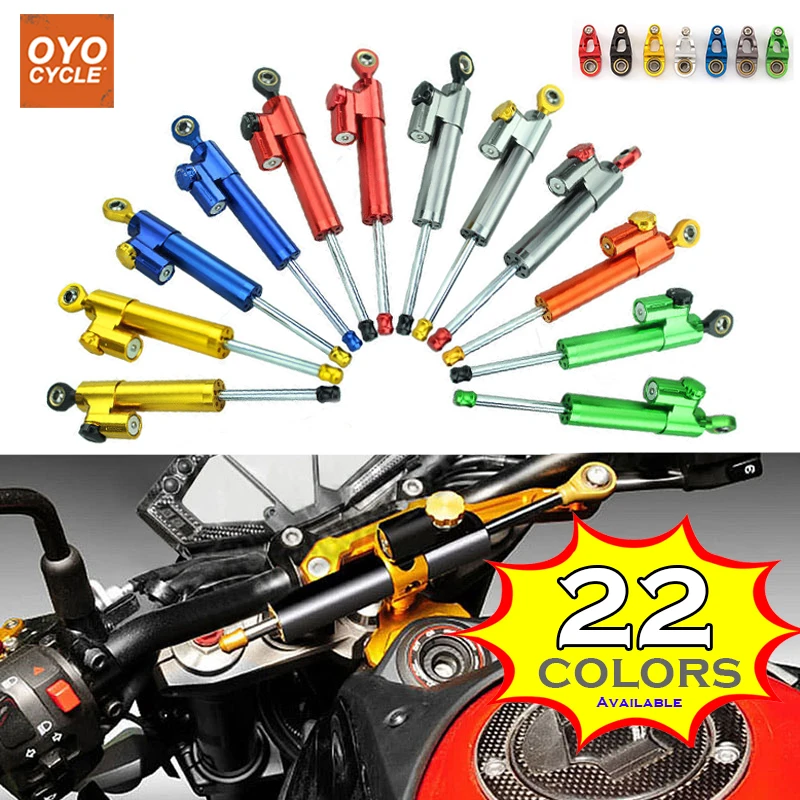 

CNC Universal Motorcycle Dampers Steering Stabilizer Safety Control Linear Reversed For KTM Yamaha MT09 YZF R1 R6 FZ1 XJR1300