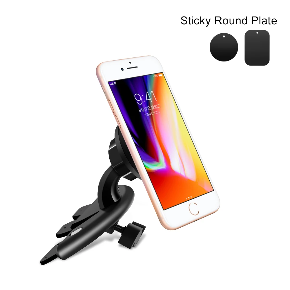 Olaf Universal Adjustable 360 Rotating Magnet font b car b font CD Player Slot Smartphone Phone