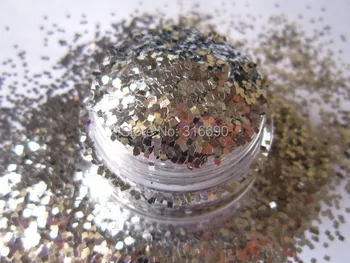 

Solvent Resistant Square Glitter - Silver 1mm - paillettes nail art - Acrylic & Craft Glitter