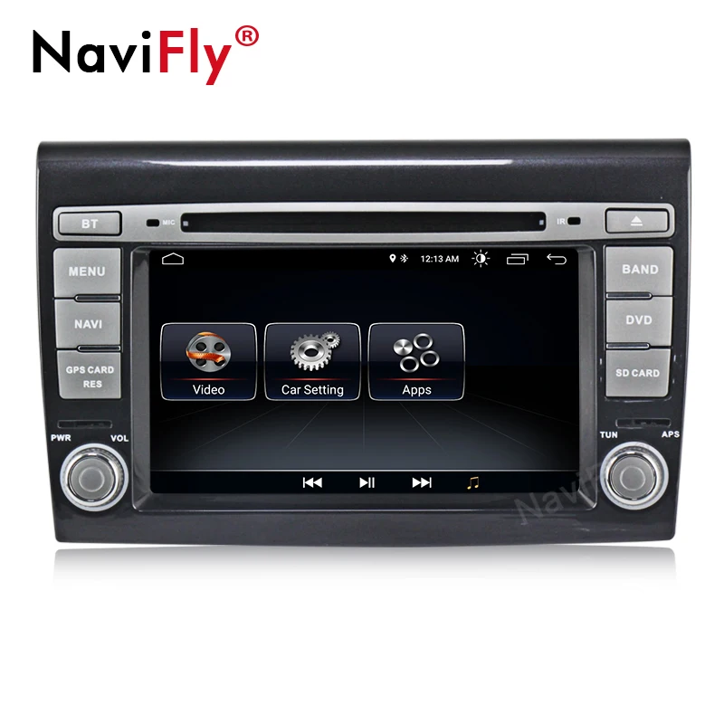 Cheap NaviFly 7inch Android8.1 Car radio gps cassette For Fiat/Bravo 2007-2012 Car audio USB SD free map with wifi 4G radio FM AM 3