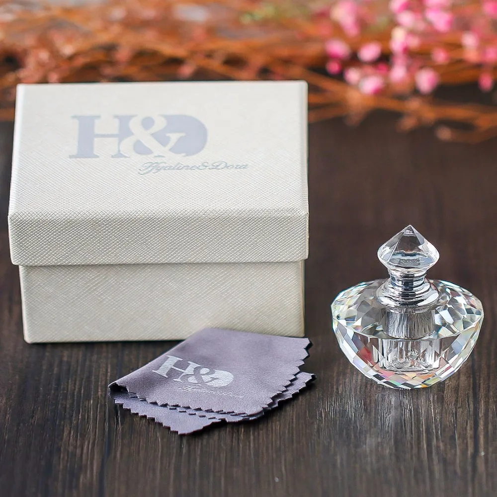 H& D Хрустальное стекло арт-деко Винтажный стиль парфюмерные бутылочки пустые стеклянные многоразовые 4 мл