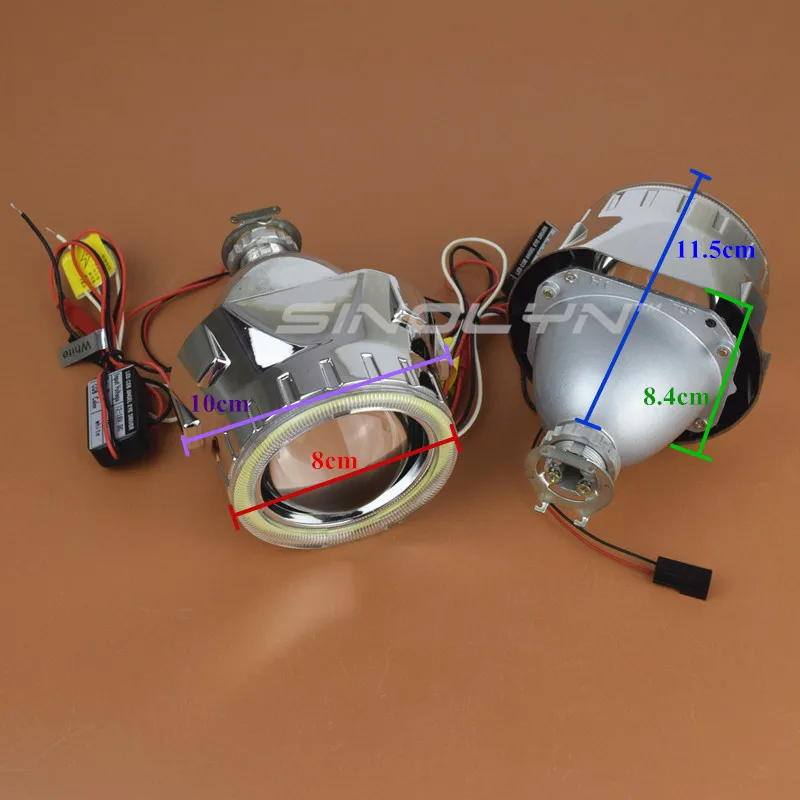 Sinolyn Bi xenon ангельские глазки полный комплект линзы для прожектора фар 2 5 Leader