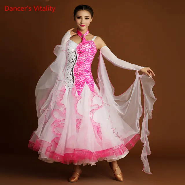 Dancer's Vitality Ballroom Dance Competition Dresses Harness Back ...