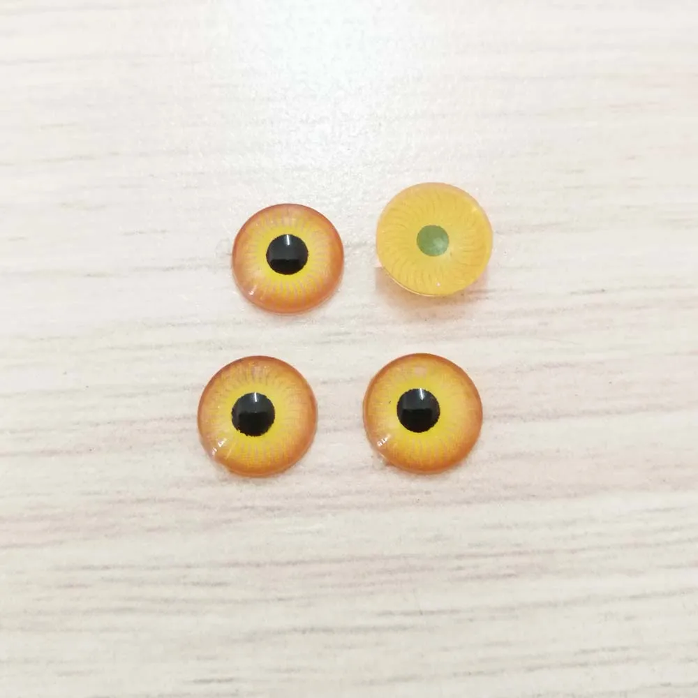 50 шт./лот 8 мм BJD Eyes Радужки плоские круглые акриловые игрушки глаза животных аксессуары для куклы «сделай сам»-выбор цвета - Цвет: Yellow