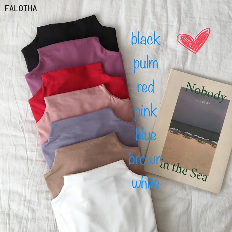 

Real Shot Autumn and Winter Basic Solid Color Half-high Collar Plus Velvet Warm Bottoming Shirt Shirt Long-sleeved T-shirt