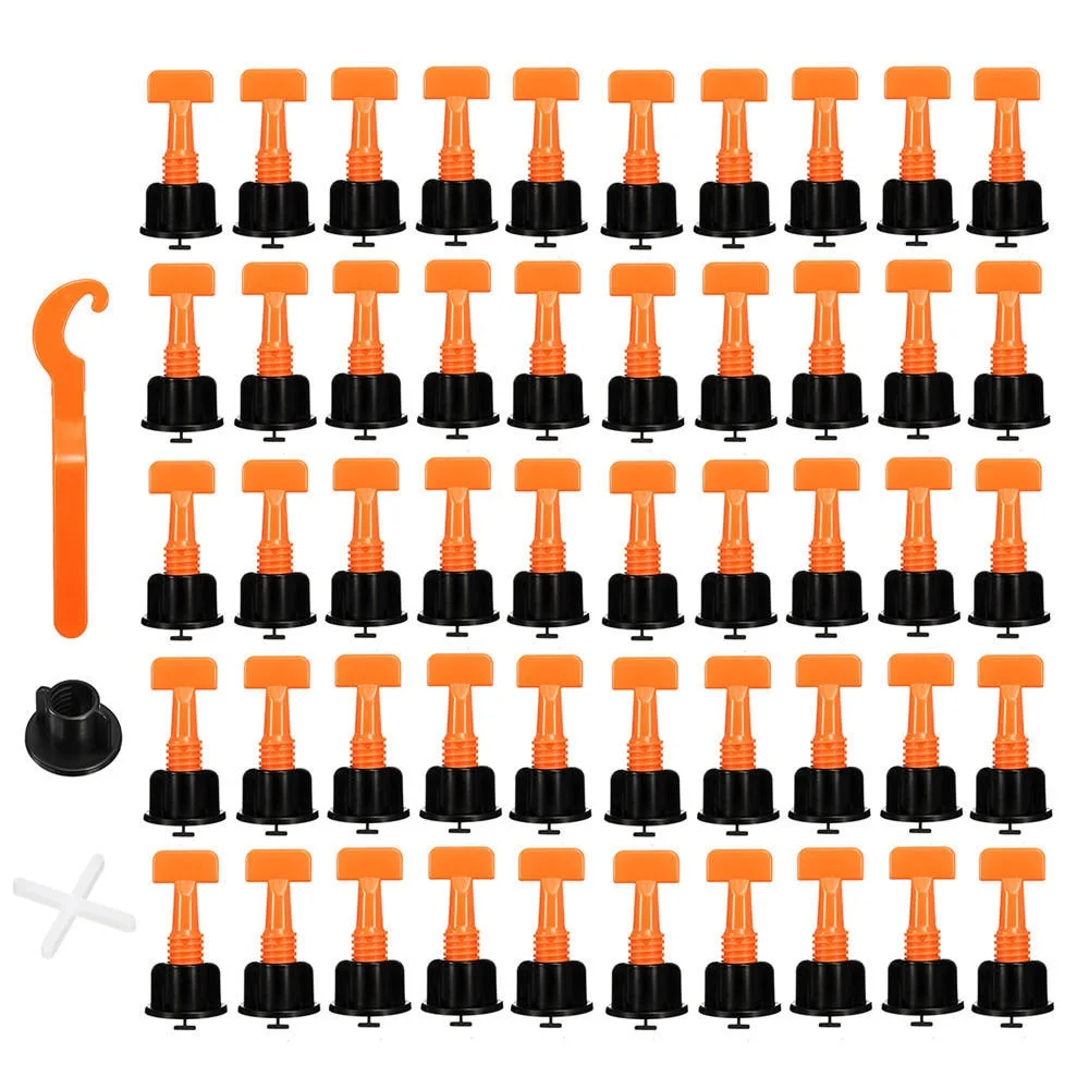 

ALLSOME 50pcs Plastic Ceramic Tile Leveler Tools Tile Leveling Locator T Leveling System Kits Tile Spacers HT1768