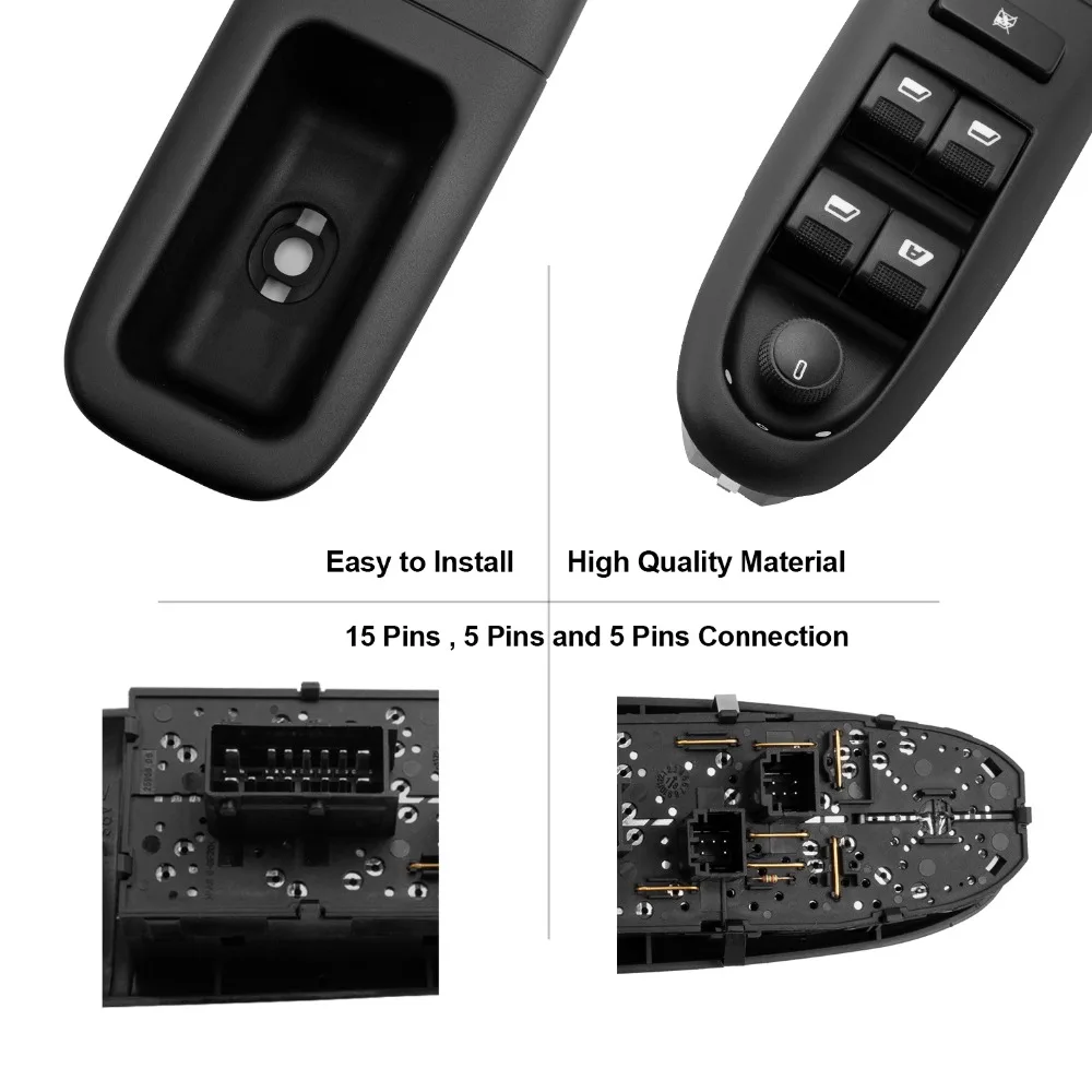 YAOPEI 6554.CF мастер Электрический Авто мощность главный переключатель окна для peugeot 406 1996-2004 6554CF без зеркала