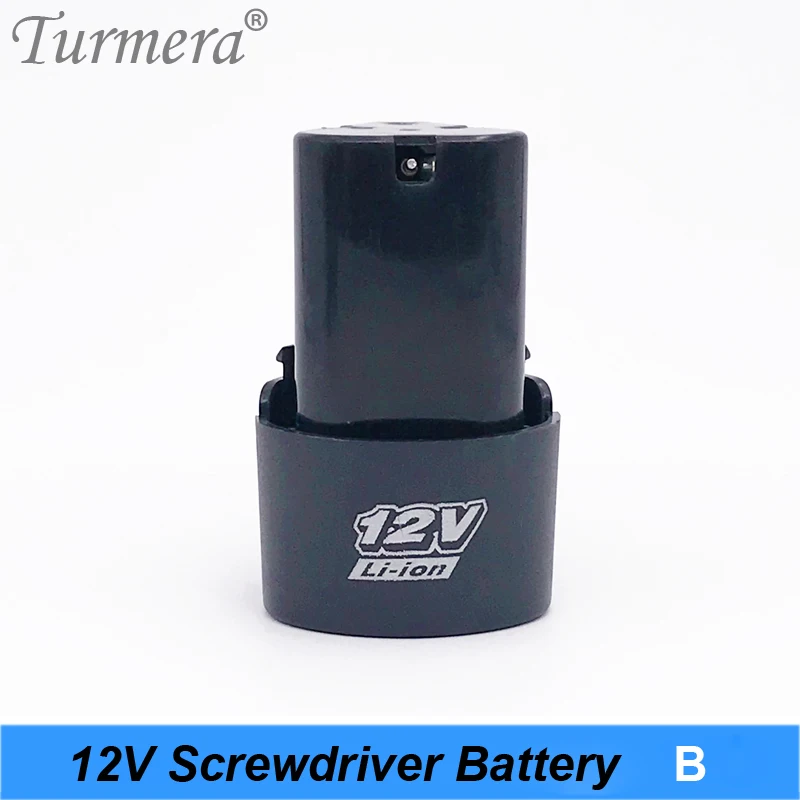 Turmera 12V 12.6V 3S 18650 battery pack battery mini lithium battery electric drill Cordless screwdriver battery shura shurik battery B 01