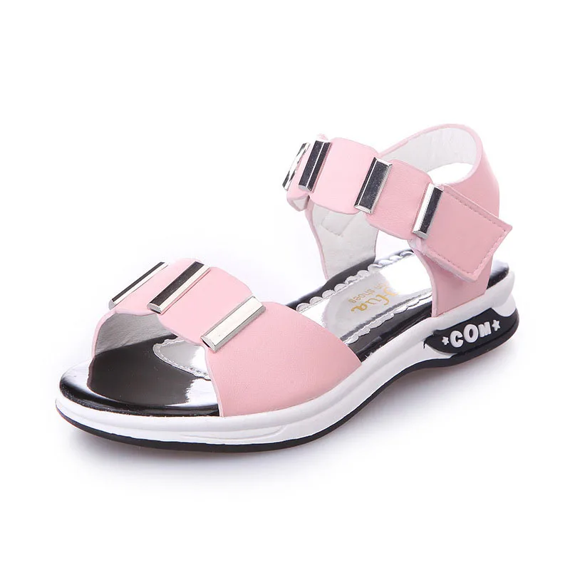 COZULMA Kids Sequined Beach Sandals Shoes For Girls fashion open toe Sandals Children Non-slip Summer Shoes Size 26-37