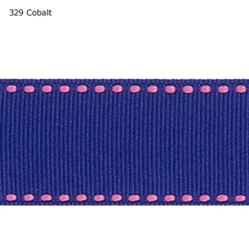 

7/8" inch 22mm Hot pink stitched ribbons Cobalt grosgrain ribbons
