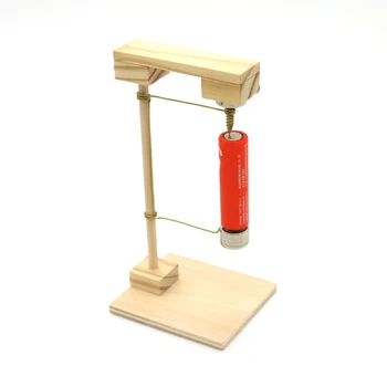 

Electromagnetic gyroscope children's manual assembly model kit gift wood