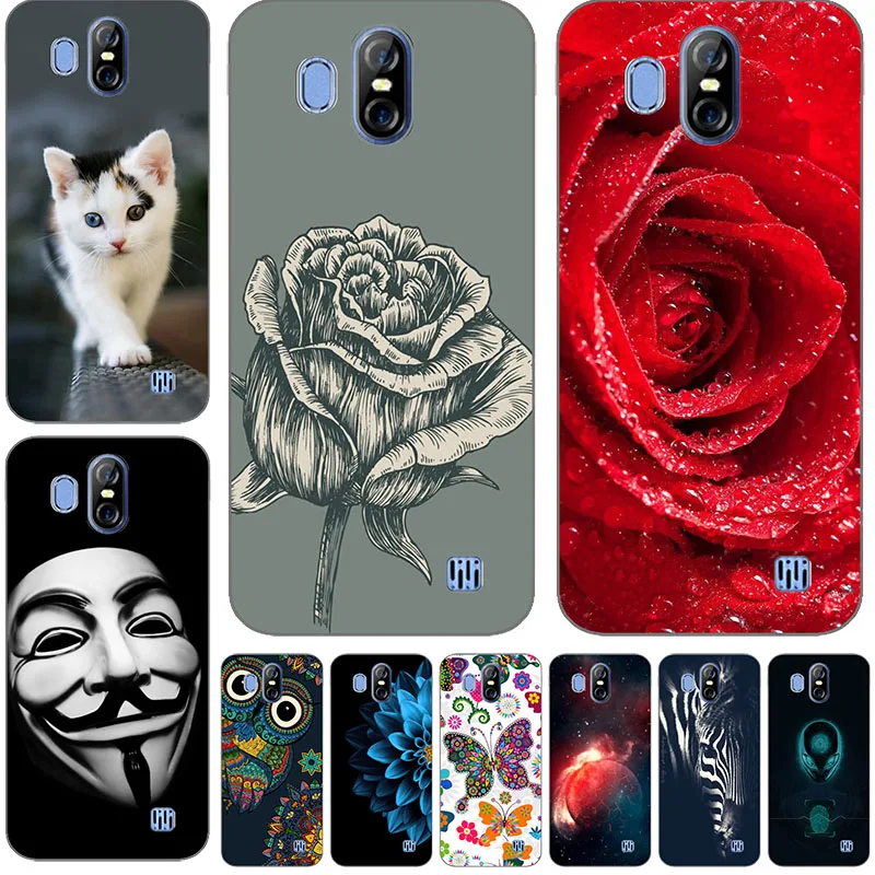 Мягкий ТПУ чехол для телефона Homtom S8 грязеотталкивающий DIY окрашенный Чехлы