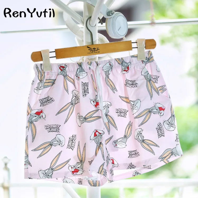 RenYvtil 10Styles 2017 Summer Pure Cotton Women's San x Rilakkuma Lounge Pant Sleep Shorts