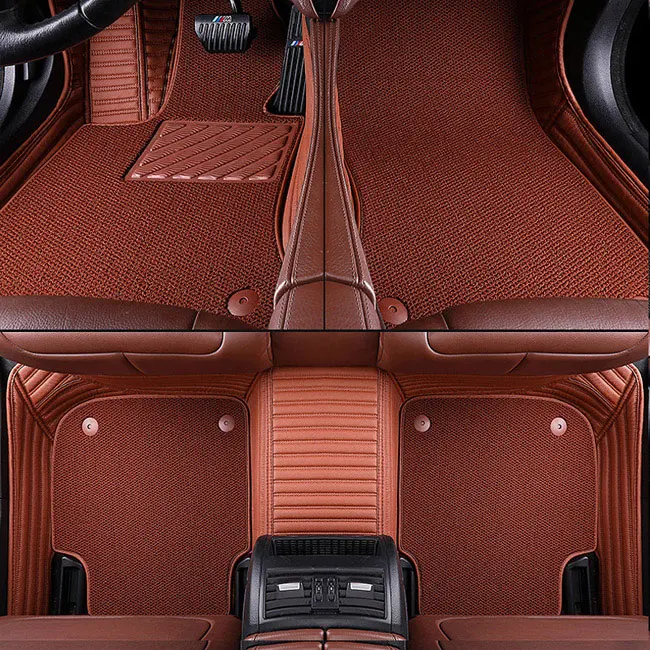 Автомобильные коврики на заказ для Nissan Altima Teana Murano Rouge X Sentra все автомобильные коврики напольные коврики водонепроницаемые Нескользящие аксессуары - Название цвета: brown 02