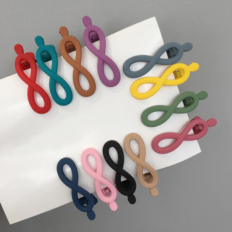 1PC Hair Pins Korean Unique Bang Clip Hair Clips Women High Quality Geometry Girls Headwear Scrub Hair Accessories Unique