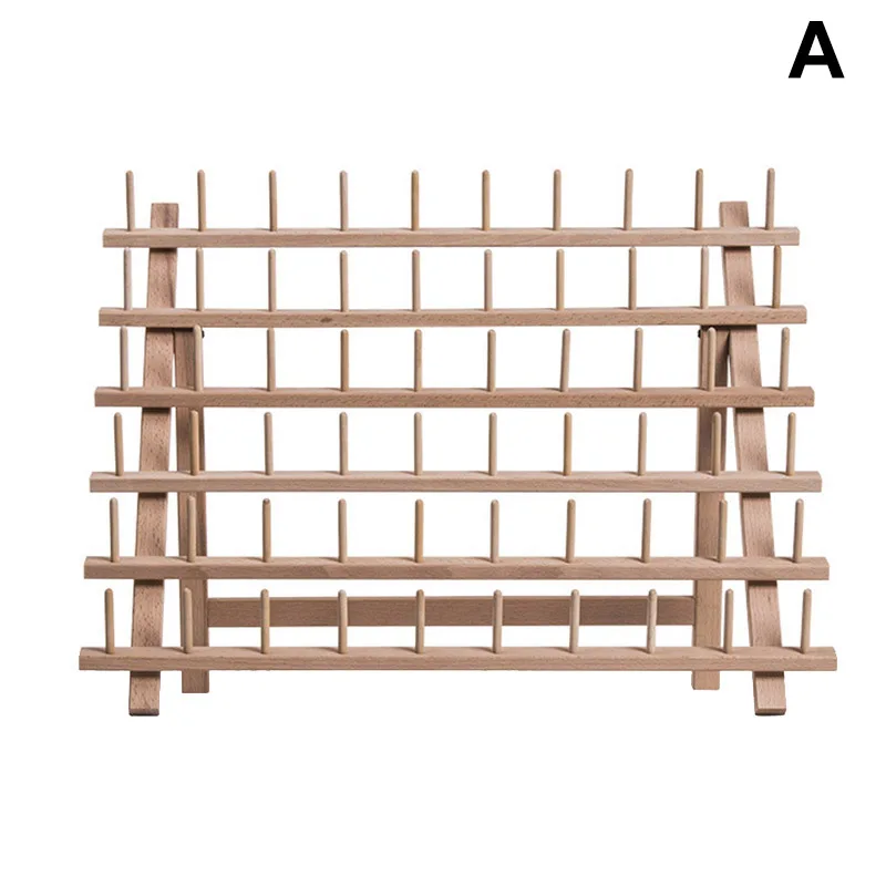 

Economical Foldable Wooden Thread Rack with Spools for Sewing Quilting Embroidery ds99