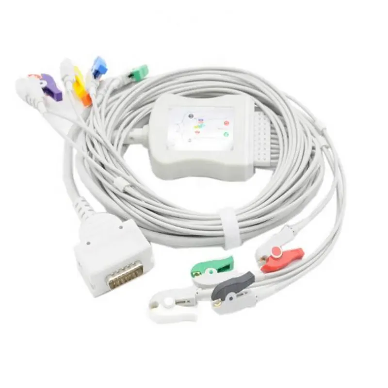 

Compatible for Mortara Eli 100 ,Eli200,Eli50 10-Lead EKG Cable with leadwires, ECG Cable leadwires Clip End