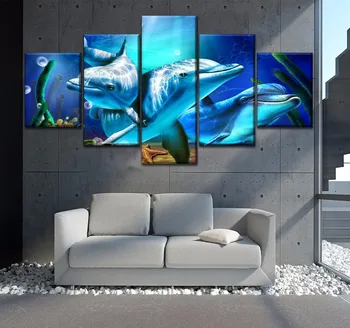 

Multi-pictures 5d diamond painting"Dolphin in the sea"cross stitch kit Full square diamond embroidery mosaic picture diy