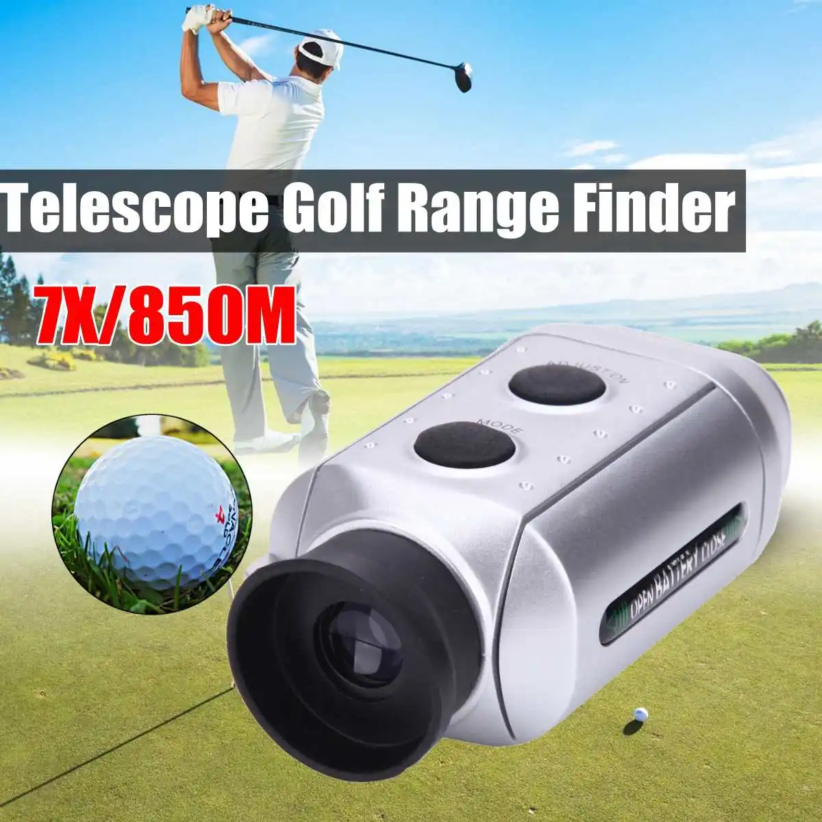 Golf Laser Rangefinder 7xDigital Distance Meter Telescope UV Protection 2 Modes GREEN /GENERAL MODE Instrument Hunting Binocular Golf Laser Rangefinder 7xDigital Distance Meter Telescope UV Protection 2 Modes GREEN /GENERAL MODE Instrument Hunting Binocular