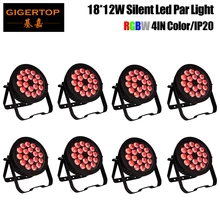 8 единиц 18x12 Вт Крытый 4 цвета сценический Pro Led Par свет для дерева стены цвет проект свадебное освещение