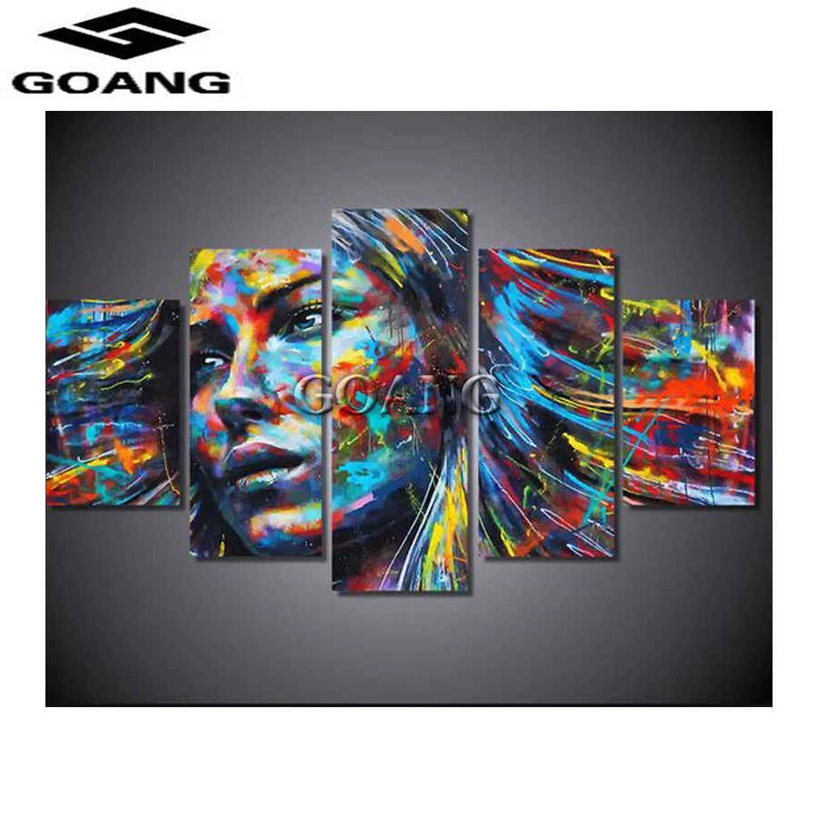 

Diamond Mosaic Kits Diy diamond painting Cross Stitch Full Diamond Embroidery 5D Needlework Indian girl 5pcs/set