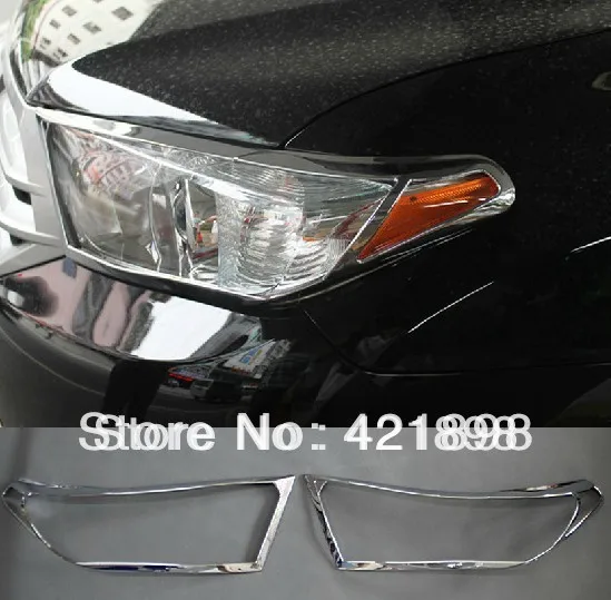 For Toyota Highlander 2011 2012 2013 ABS Chrome head Light Lamp cover trim 2 pcs | Автомобили и мотоциклы