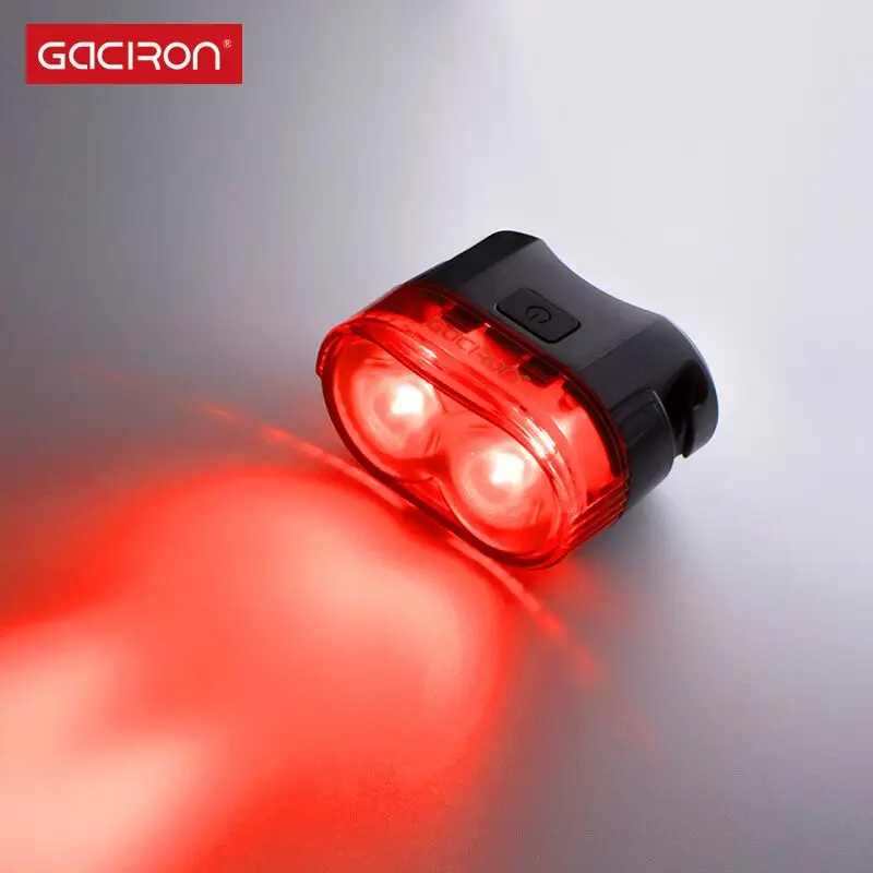 Cheap GACIRON 60 Lumen Smart Waterproof Bike Tail Light MTB  Road Bicycle Rear Light USB Rechargeable Led Lamp for Flat/Round Seatpost 1