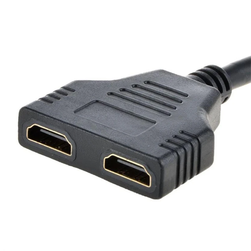 Ouhaobin 1080P HDMI порт мужской 2 Женский 1 в 2 Выход сплиттер кабель HDMI адаптер конвертер Mar9