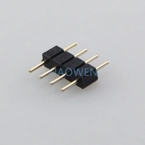 

4pin RGB connector needle male type double 4pin DIY small part for LED RGB 3528 and 5050 strip 50pcs/lot