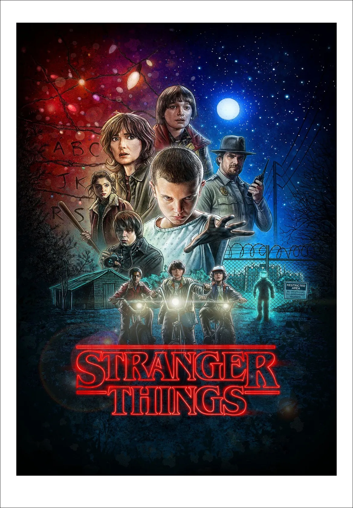 Белая фотобумага с hd принтом пленка stranger things картина для украшения спальни