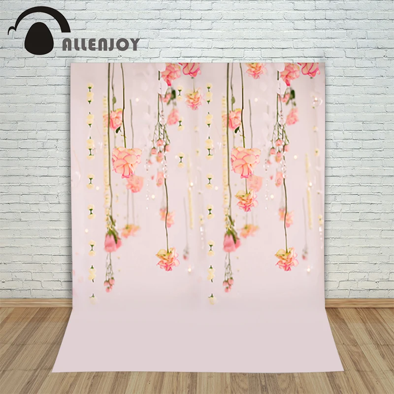 

Wedding flower background vinyl studio backdrop baby Warm expanse hanging 10x10ft