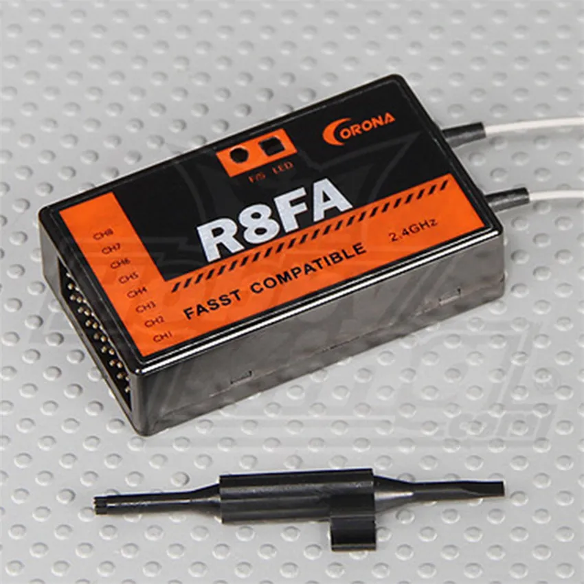 

Corona R8FA FASST Compatible 2.4Ghz 8Ch Receiver For FUTABA Transmitter
