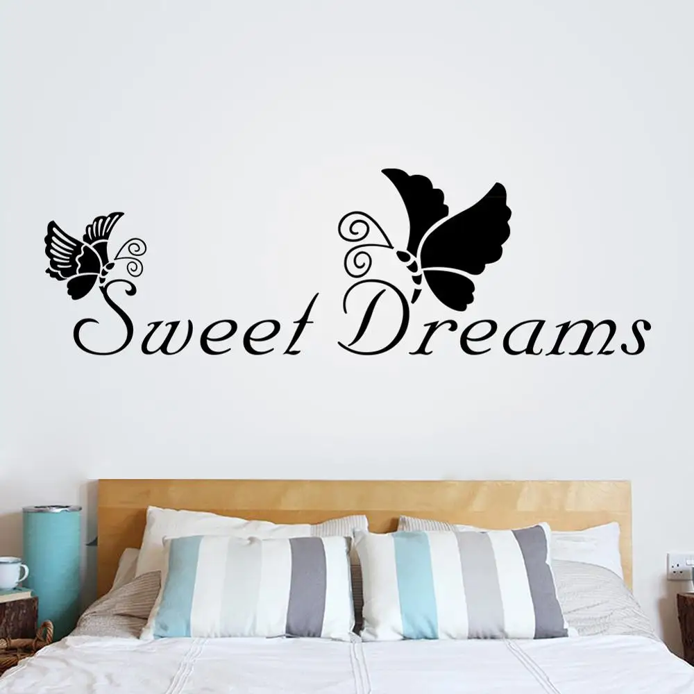 DIY стикер на стену s Butterflt сладкие сны виниловые наклейки домашний Декор Гостиная