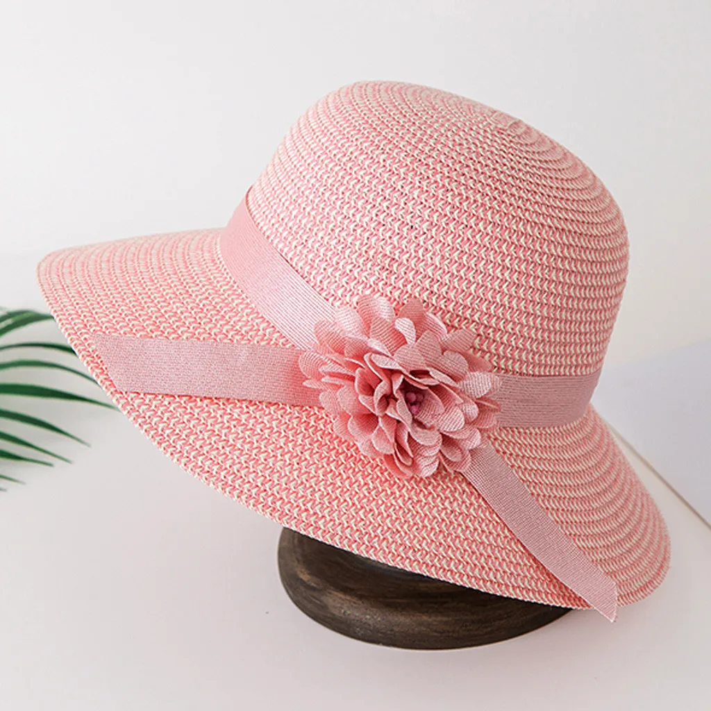 قبعات للحماية من الشمس للنساء الصيف قبعة القش قبعة قناع واسعة القش طوي السفر زهرة قبعة الشمس الصيف شاطئ قبعات T424 قبعات للحماية من الشمس للنساء الصيف قبعة القش قبعة قناع واسعة القش طوي السفر زهرة قبعة الشمس الصيف شاطئ قبعات T424