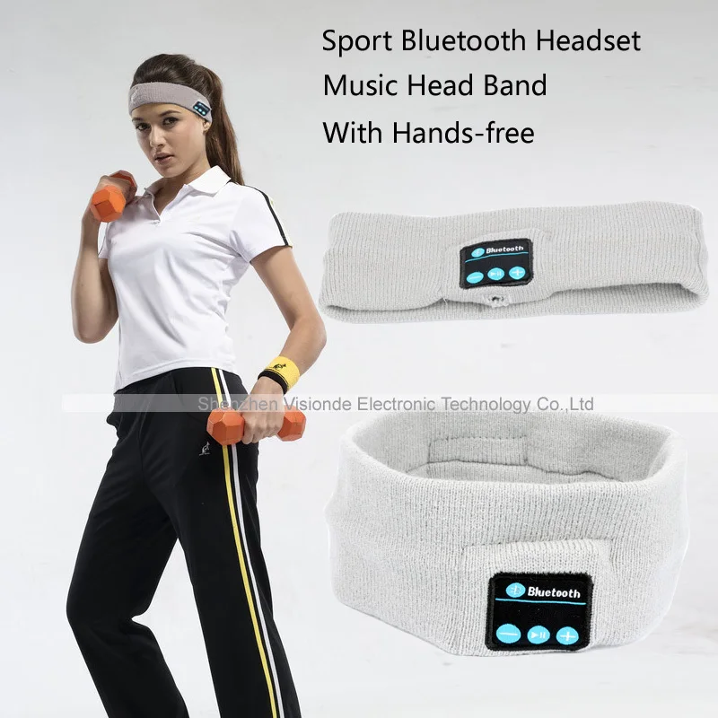 Ubit Smart Wearable Headphone Stereo Magic Music Headband Sports Bluetooth Wireless Headset With mic Answer Call for SmartPhone