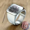 Bague Signet pour hommes avec gravure au Laser, emblème National russe en acier inoxydable, bague aigle à Double tête en ton ► Photo 2/6