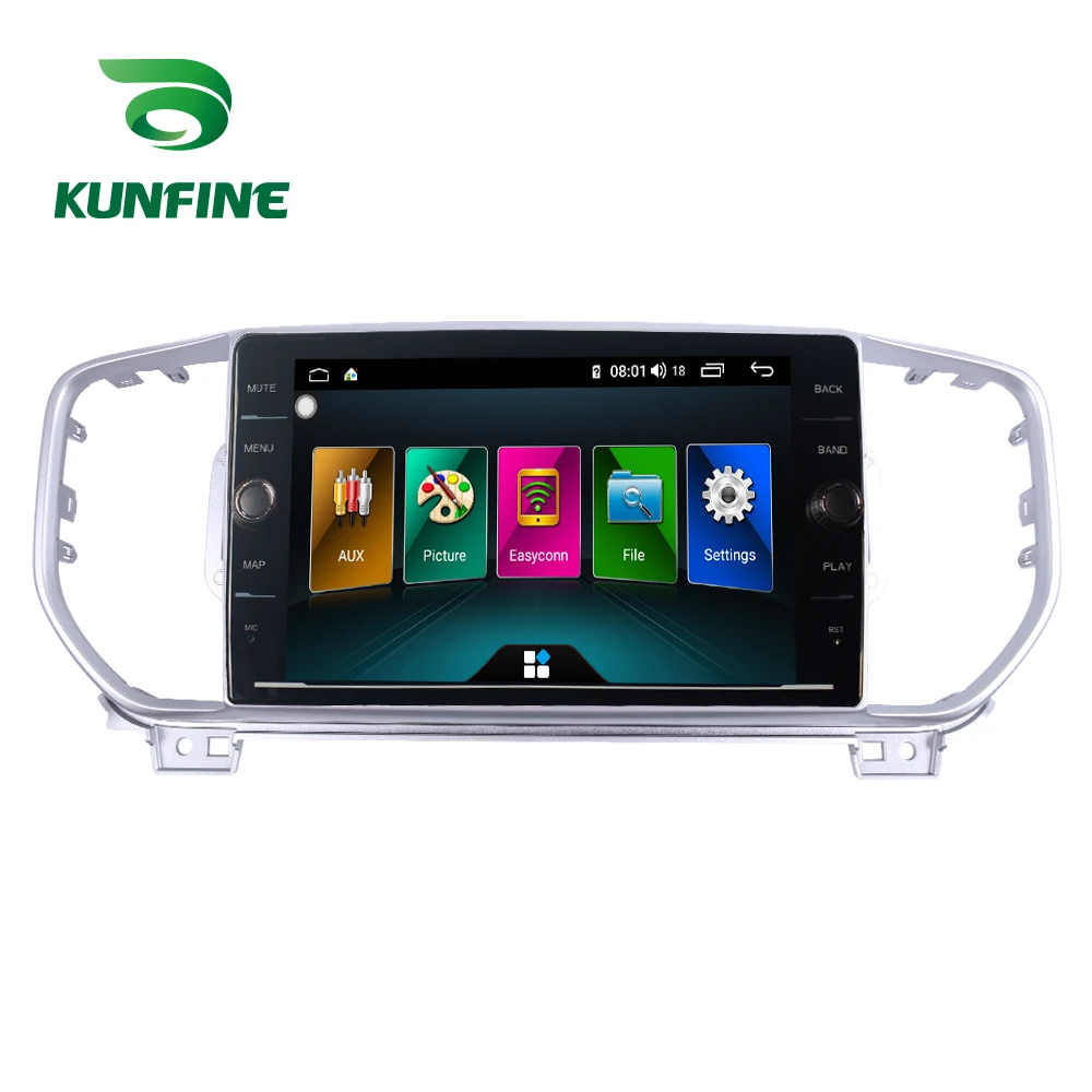 Best Octa Core 4GB RAM 64GB ROM Android 8.1 Car DVD GPS Player Deckless Car Stereo for KIA KX5 Sportage R 2016 Black Color Radio 6