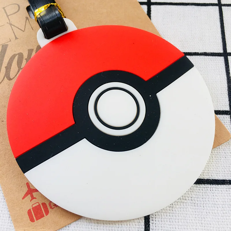 Аниме Покемон брелок ПВХ мужской брелок Пикачу Poke Ball багажная бирка ребенок посадочный талон милый забавный мультфильм женский брелок подарок