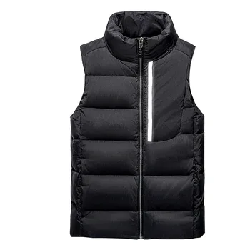 

100% Real White Duck Down Vest For Men Winter Autumn Male Casual Warm Thick Parka Outerwear Sleeveless Jacket Mens Waistcoat