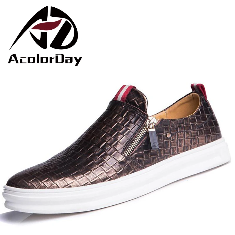 Big Size 47 Fashion Breathable Retro Men Shoes Luxury Brand 2016 Genuine Leather Men Casual Shoes