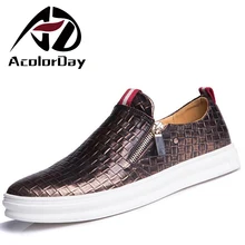 Big Size 47 Fashion Breathable Retro Men Shoes Luxury Brand 2016 Genuine Leather Men Casual Shoes